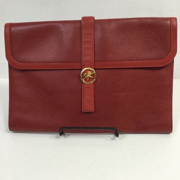 Hunting World Women's Leather Clutch Bag Red One Size - Picture 1 of 14